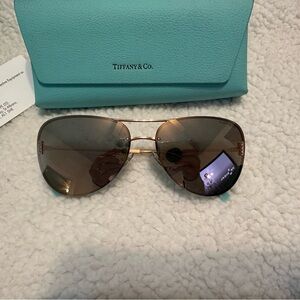 Tiffany & Co. Gold Frame Sunglasses